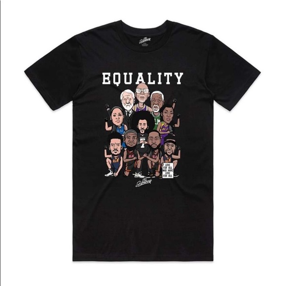 New Hoopery Equality NBA Basketball BLM Shirt Medium Cotton - Picture 1 of 7